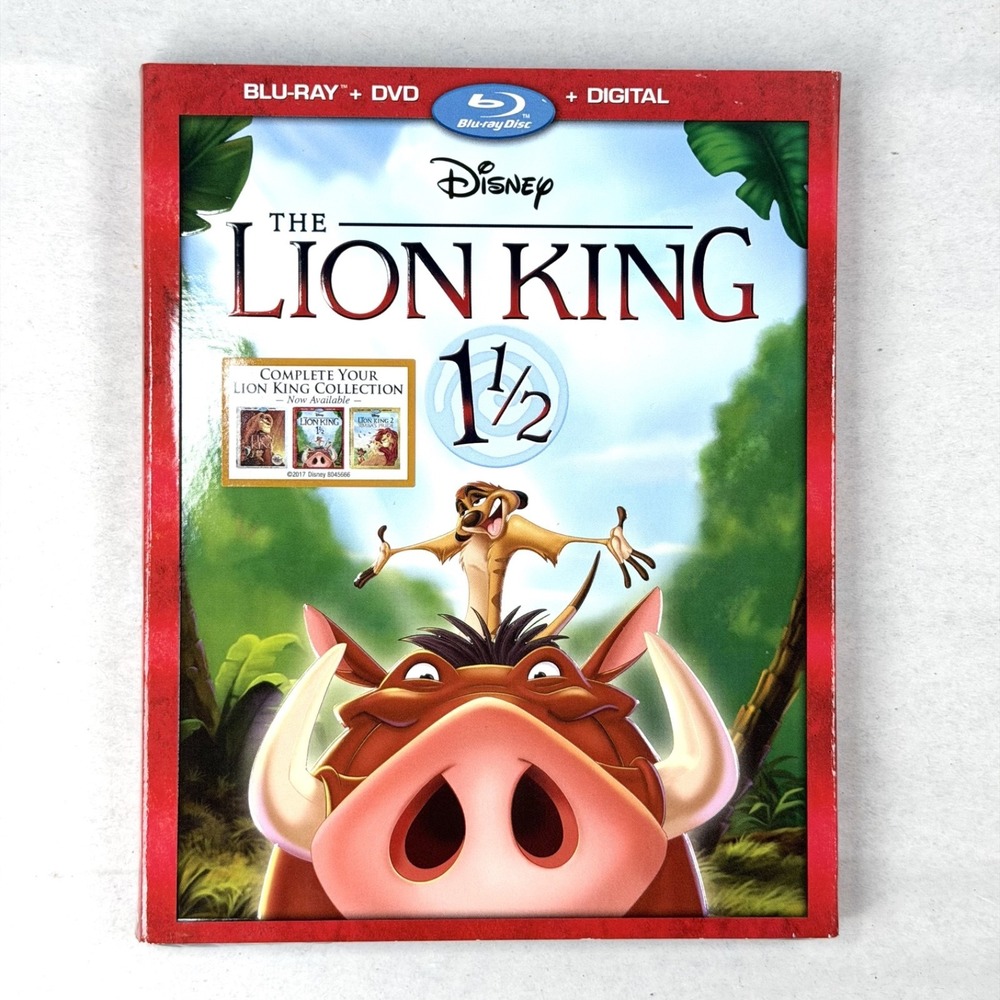 The Lion King 1 1/2 (Blu-ray + DVD, 2003) w/Slipcover / Brand New Factory Sealed